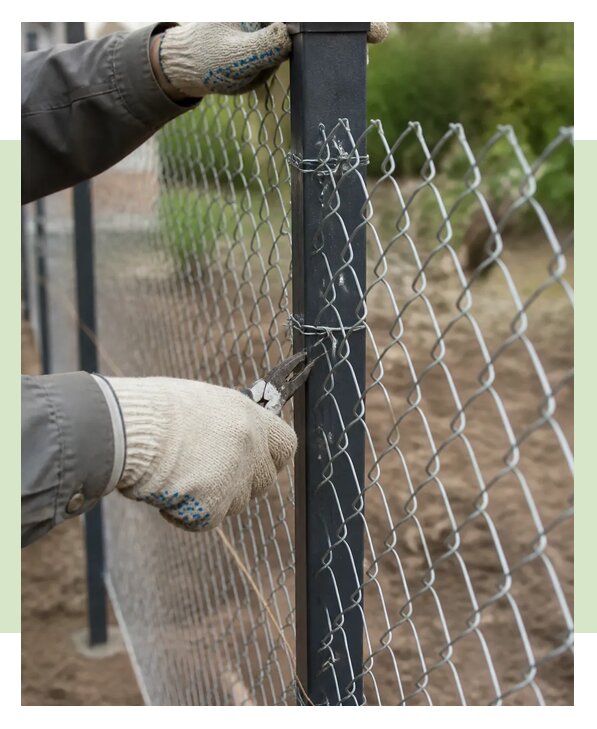 Монтаж забора из рабицы в Гусе-Хрустальном по цене от 1123 р. | ЗаборЭксеперт-Гсь